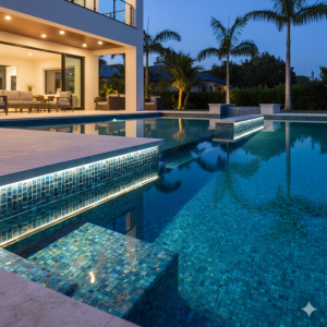 Lighting Integration in Pool Tiling